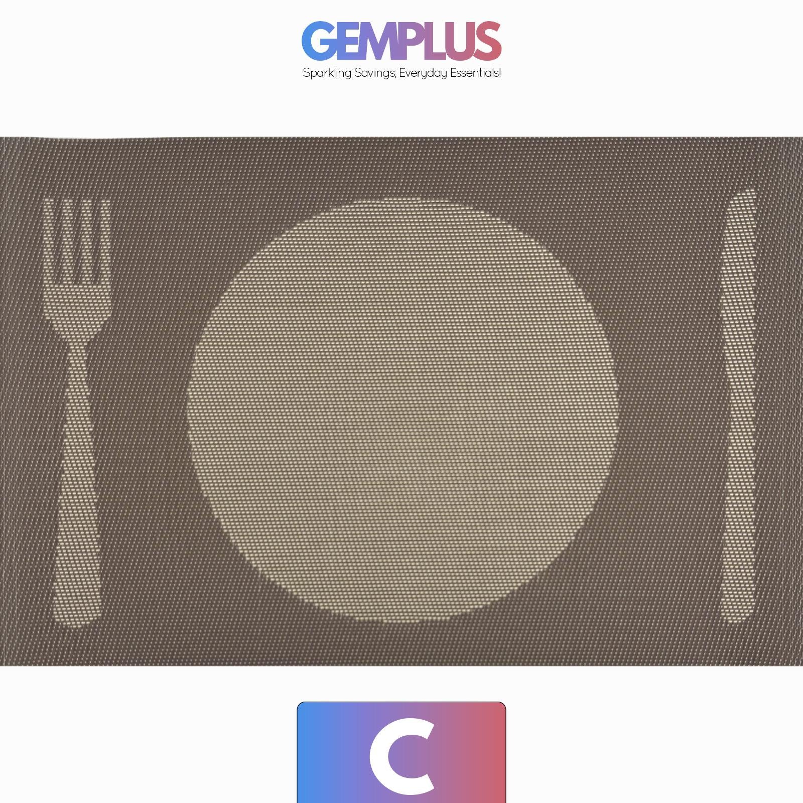GEM+ | Premium 4/6 Piece Placemat Set – Durable Heat-Resistant, Easy to Clean