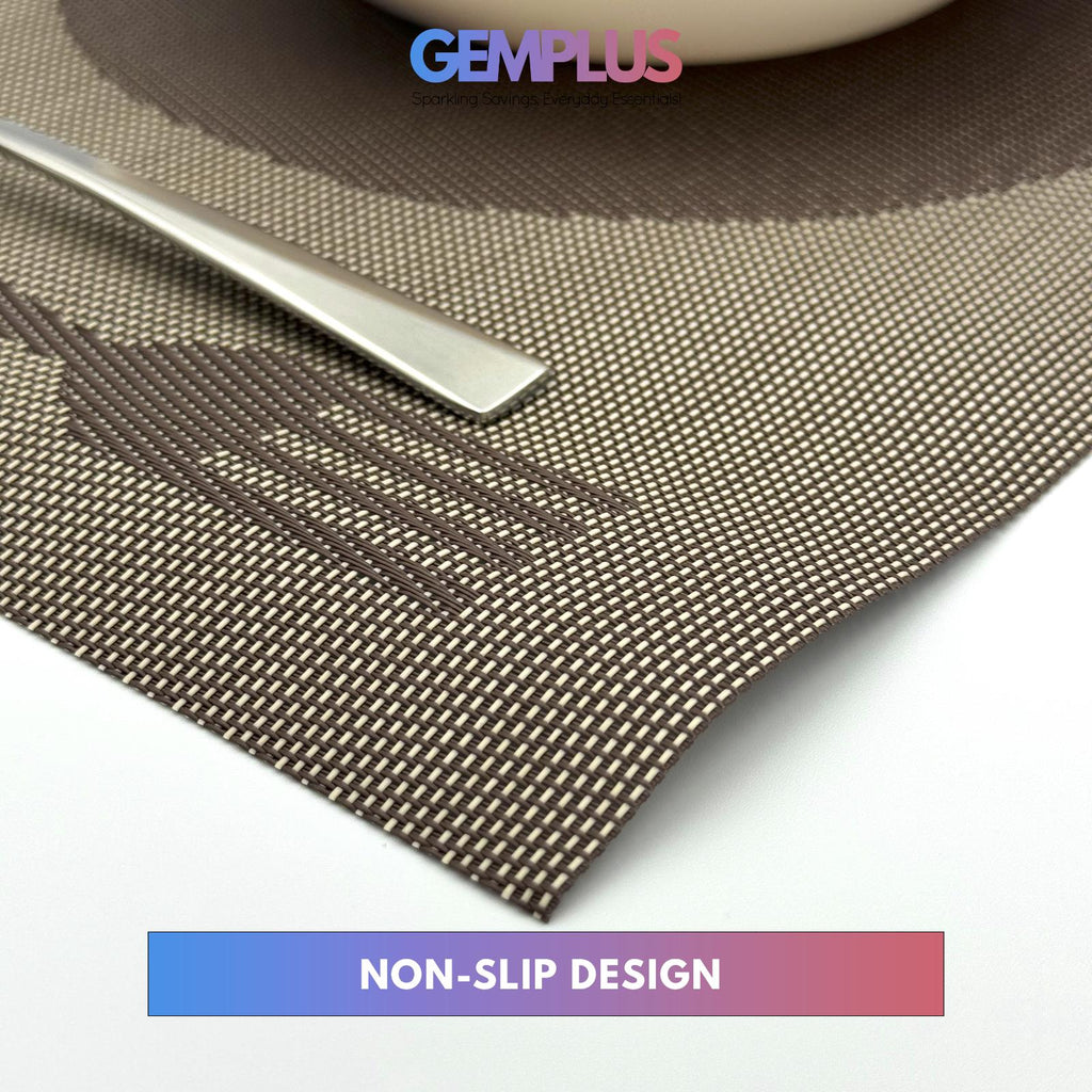 GEM+ | Premium 4/6 Piece Placemat Set – Durable Heat-Resistant, Easy to Clean