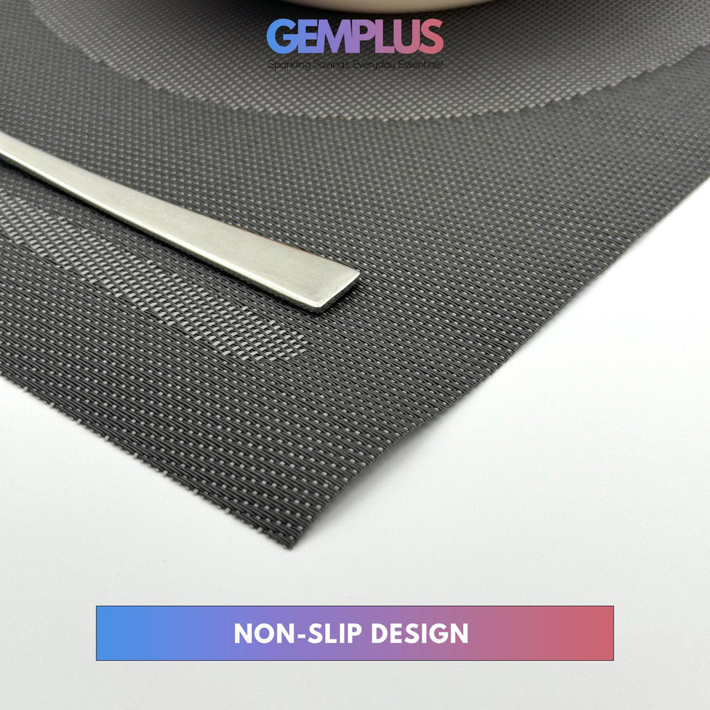GEM+ | Premium 4/6 Piece Placemat Set – Durable Heat-Resistant, Easy to Clean