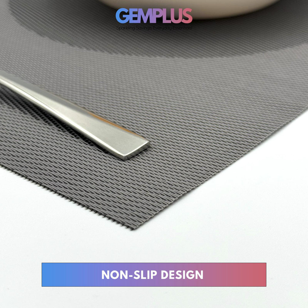 GEM+ | Premium 4/6 Piece Placemat Set – Durable Heat-Resistant, Easy to Clean