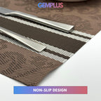 GEM+ | Premium 4/6 Piece Placemat Set Durable  Heat-Resistant Easy to Clean