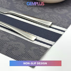 GEM+ | Premium 4/6 Piece Placemat Set Durable  Heat-Resistant Easy to Clean