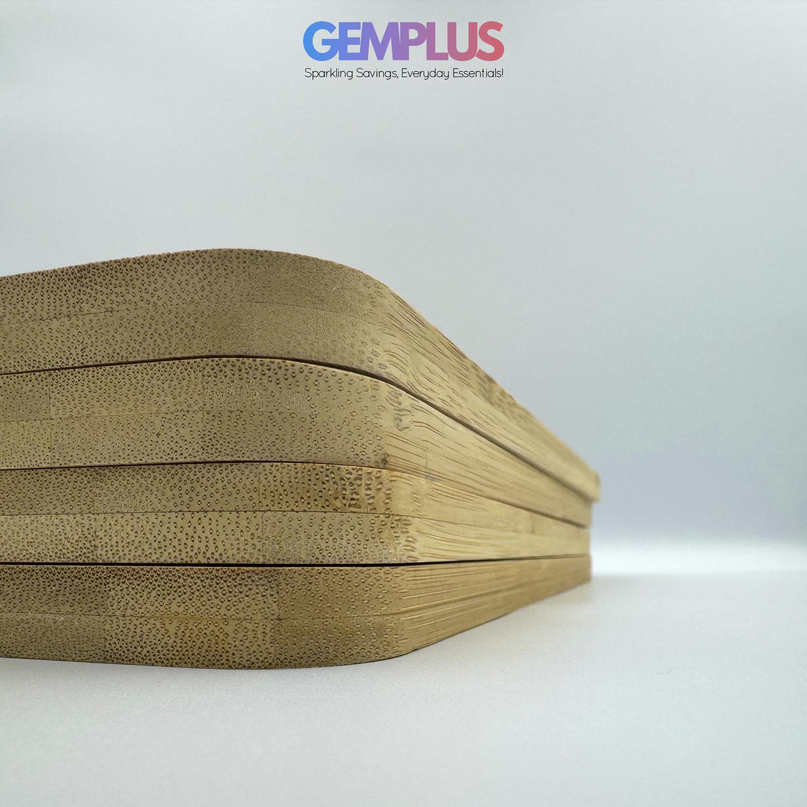 GEM+ | 4 PCS Premium Natural Bamboo Color Coded Chopping Board Set Veggies Meat