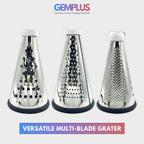 GEM+ | Premium Stainless Steel Multi-Blade Grater Cone  - Durable Kitchen Tool