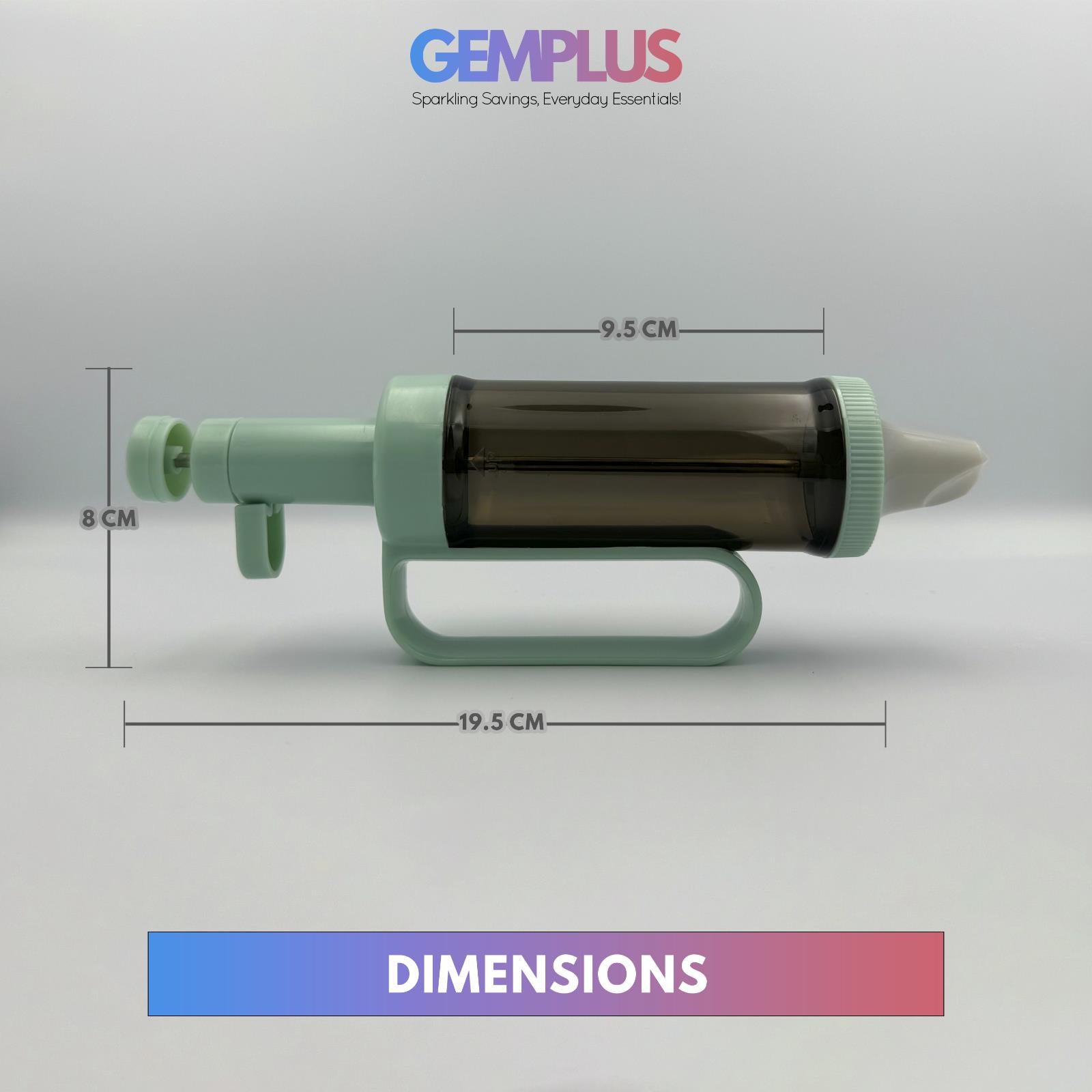 GEM+ | Cake Decor Piping Pen with 6pcs Nozzles/Tips - Premium Icing Decoration