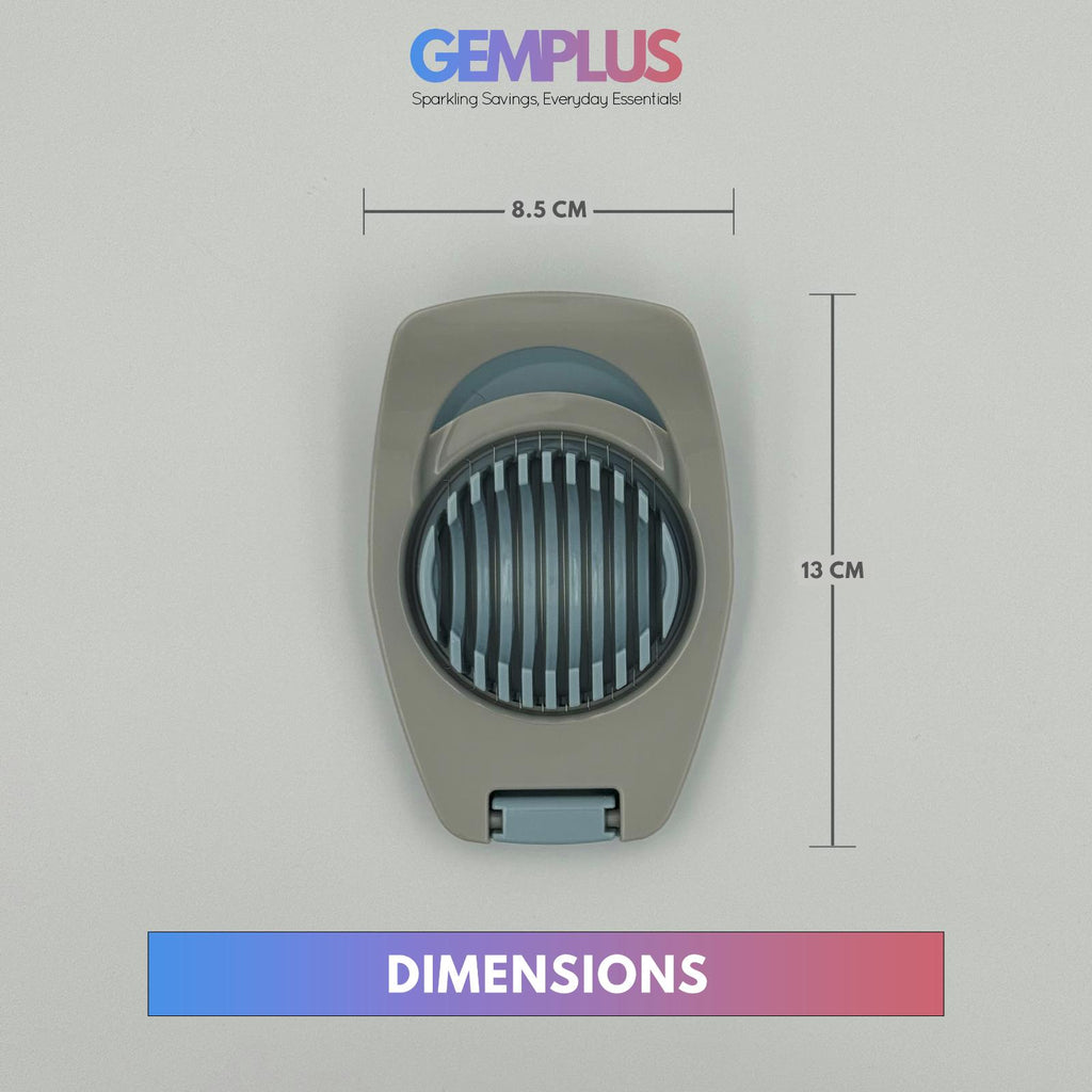 GEM+ | Premium Egg Slicer with Stainless Steel Wire – Versatile Cutter for Eggs
