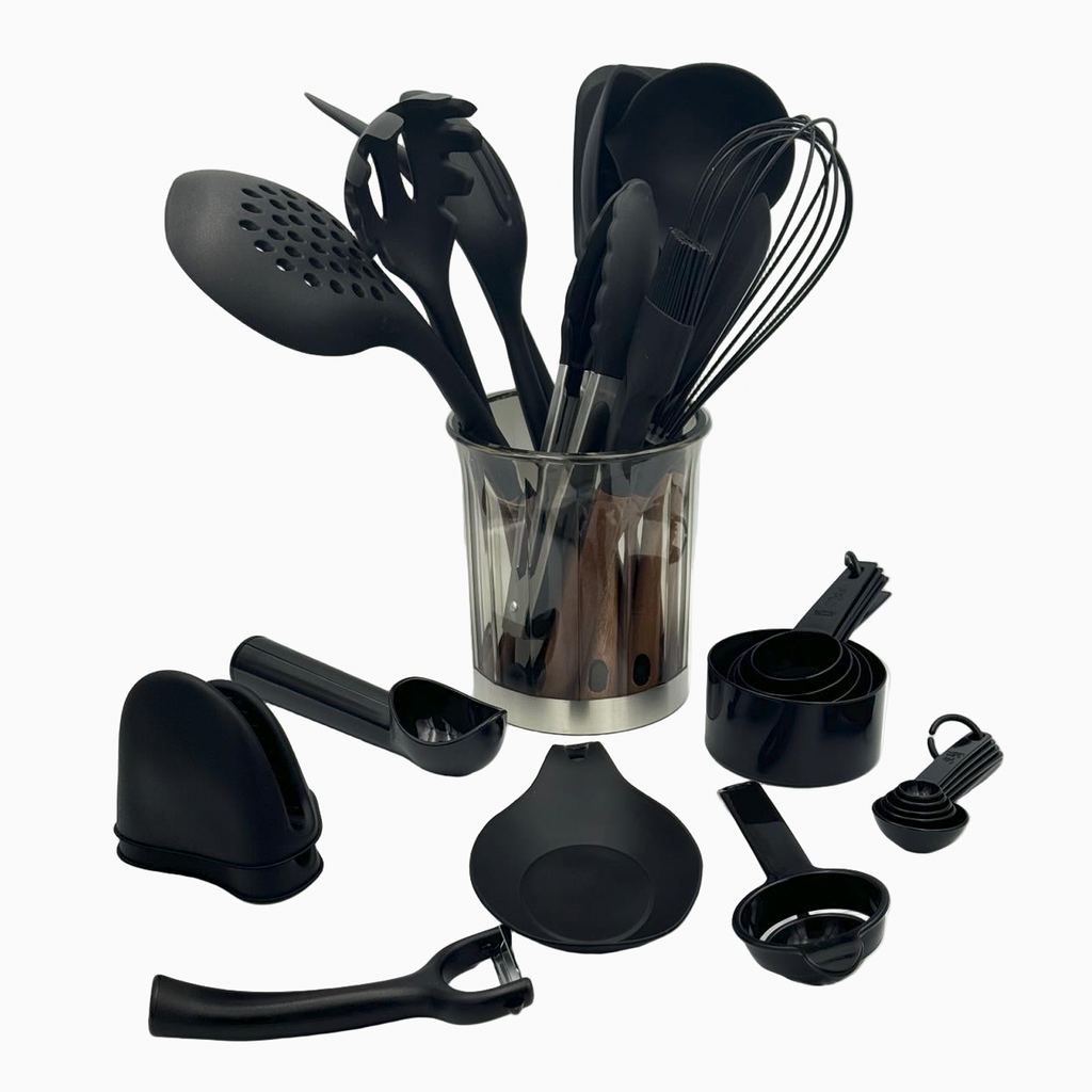 GEM+ | Premium 28-Piece Cooking & Baking Utensil Set Silicone Non-Stick BPA-FREE