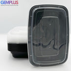 GEM+ | 20 x  Meal Prep 750 ML Containers Plastic Lunch Box Microwavable BPA Free