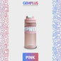 GEM+| 620ml Reusable Water Bottle with Straw BPA Leakproof Sports Gym Travel