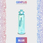 GEM+| 680ml Reusable Water Bottle with Straw BPA Leakproof Sports Gym Travel