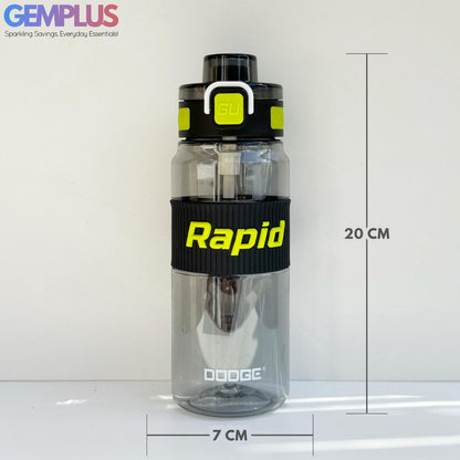 GEM+| 530 ML Reusable Water Bottle with Straw BPA Leakproof Sports Gym Travel