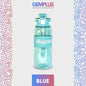 GEM+| 530 ML Reusable Water Bottle with Straw BPA Leakproof Sports Gym Travel