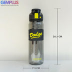 GEM+| 850 ML Reusable Water Bottle with Straw BPA Leakproof Sports Gym Travel