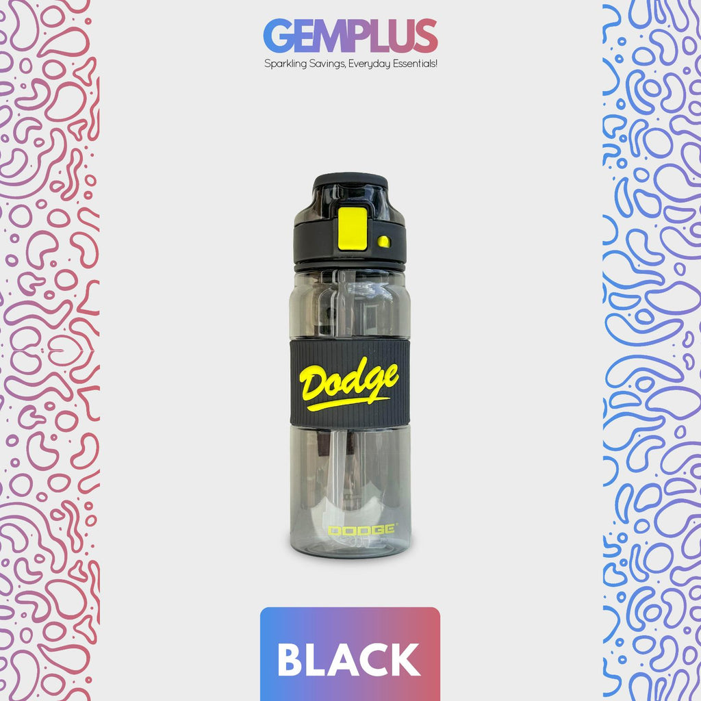 GEM+| 670 ML Reusable Water Bottle with Straw BPA Leakproof Sports Gym Travel