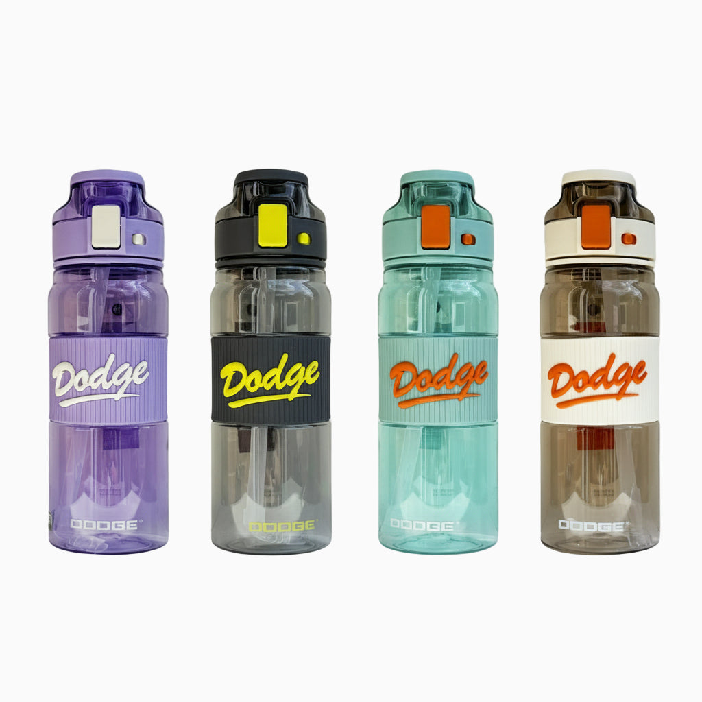 GEM+| 670 ML Reusable Water Bottle with Straw BPA Leakproof Sports Gym Travel