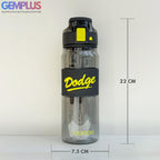 GEM+| 670 ML Reusable Water Bottle with Straw BPA Leakproof Sports Gym Travel
