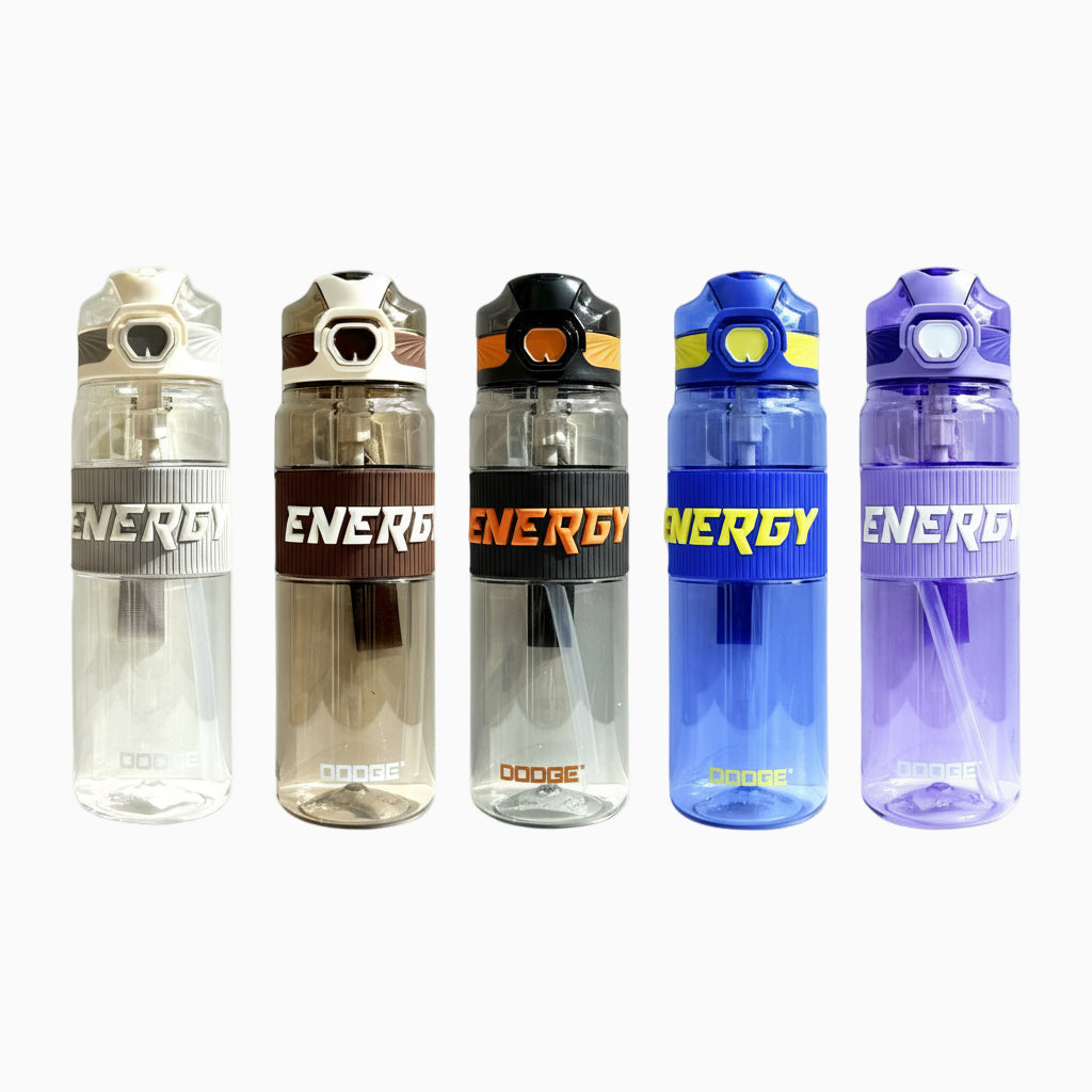 GEM+| 870 ML Reusable Water Bottle with Straw BPA Leakproof Sports Gym Travel