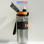 GEM+| 700ML Reusable Water Bottle with Straw BPA Leakproof Sports Gym Travel