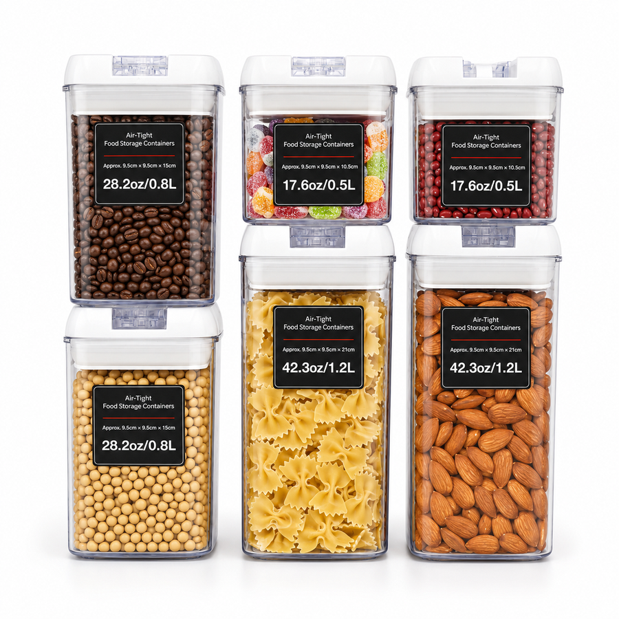 6-Piece Airtight Food Storage Container Set