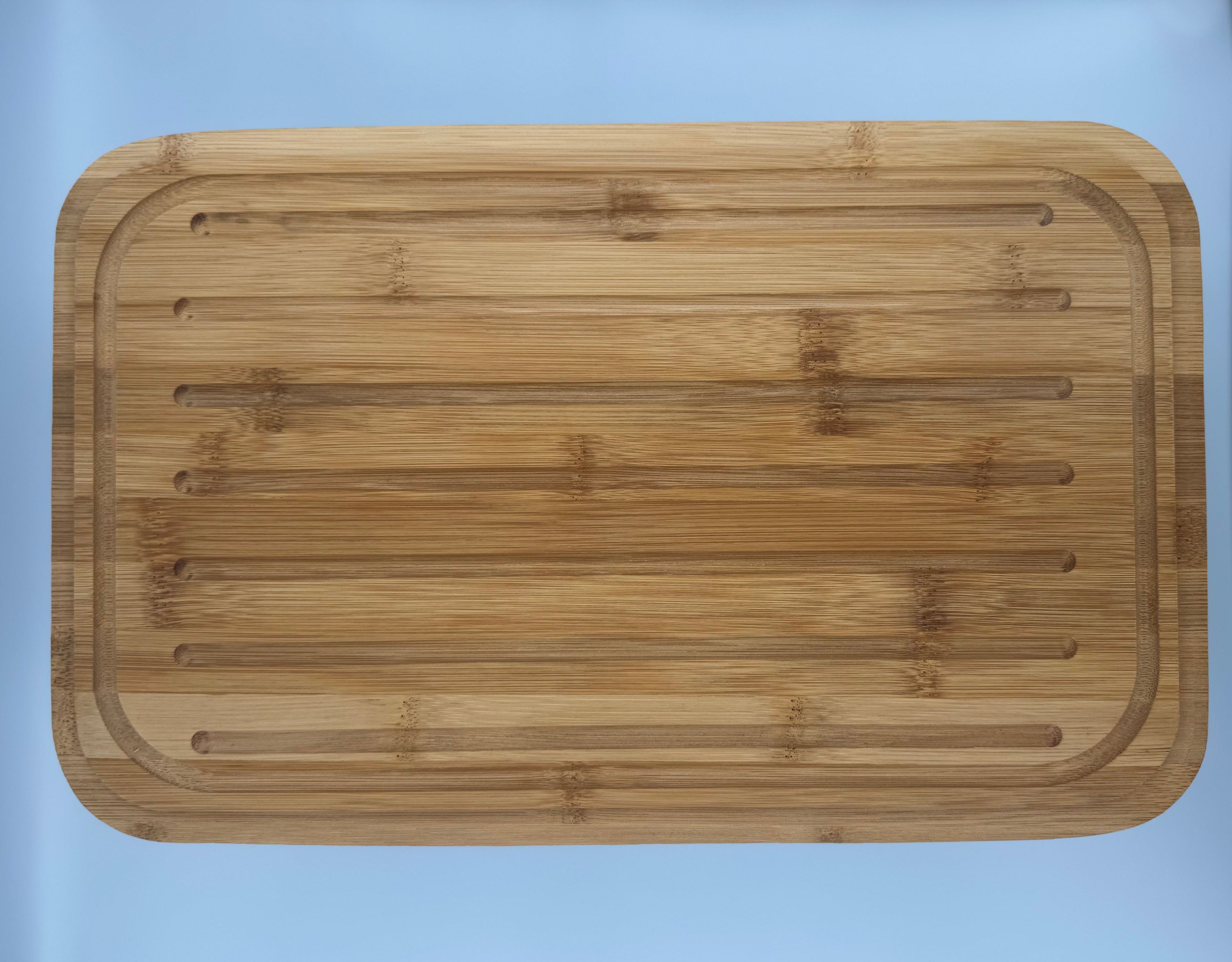 GEM+ | Bread Storage Bin Box with Eco Bamboo Cutting Board Lid – Extra Large – Blue