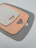 GEM+ | Premium 3 Pcs Color-Coded Chopping Board Set - Durable PP Material - Apricot Edition