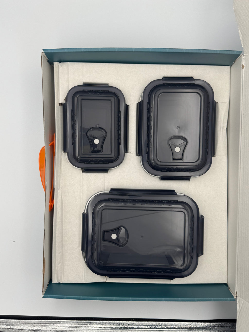 GEM+ | 3pc Borosilicate Glass Food Storage Container Set – Airtight, Leak-Proof & Durable