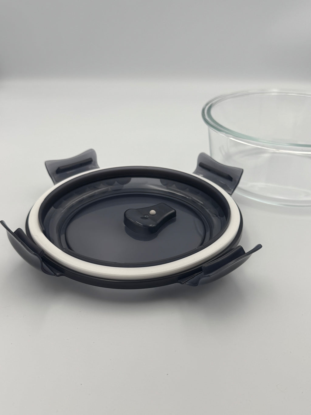 GEM+ | 3-Piece Glass Food Container Storage Set – BPA-Free Lock & Seal (Round)