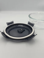 GEM+ | 3-Piece Glass Food Container Storage Set – BPA-Free Lock & Seal (Round)