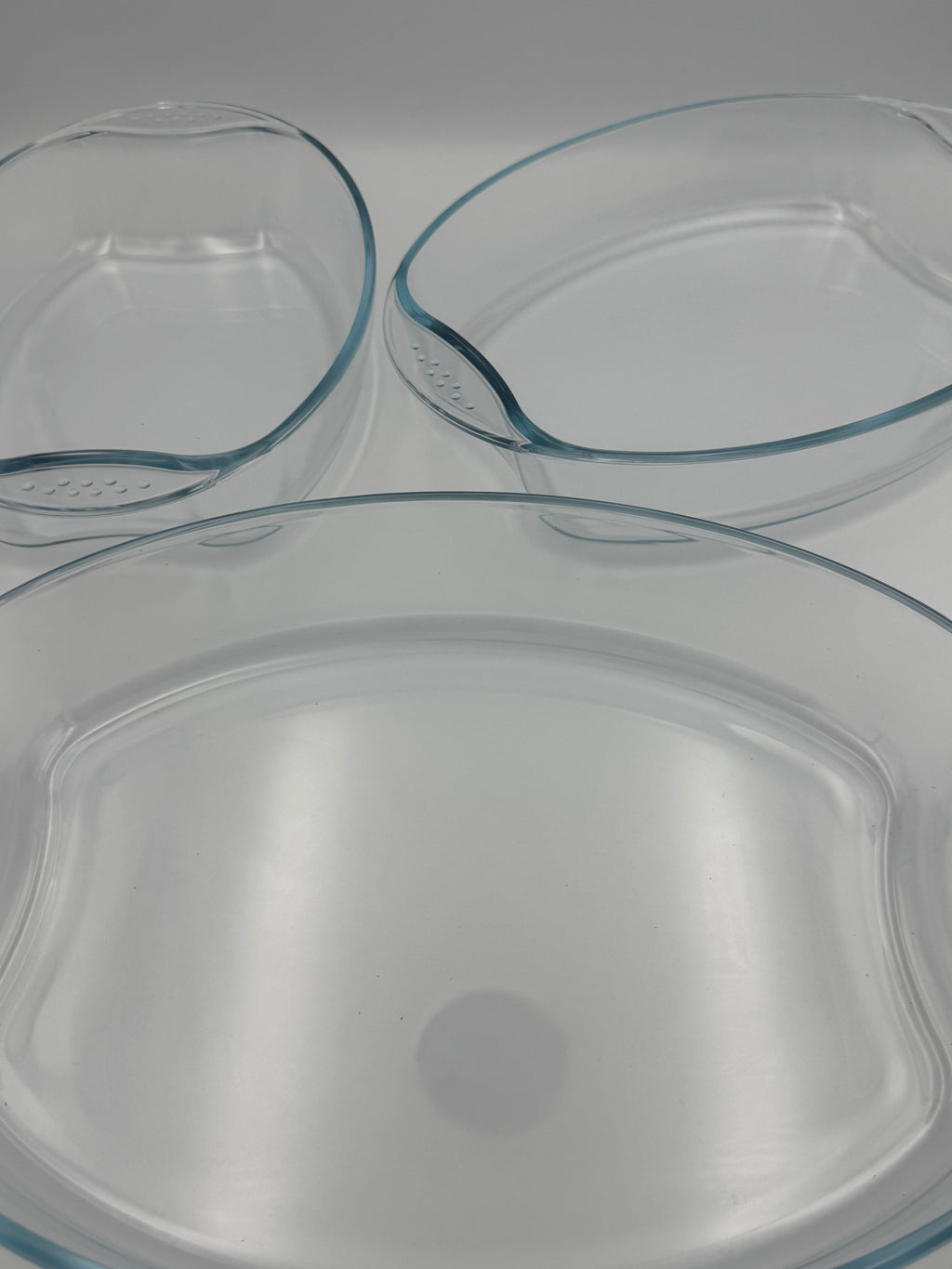 GEM+ | 3pc Oval Tempered Glass Baking Dish Set
