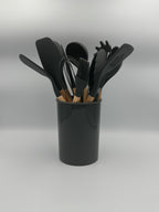 GEM+ | Premium 12-Piece Cooking & Baking Utensil Set Silicone Non-Stick BPA-FREE- Grey