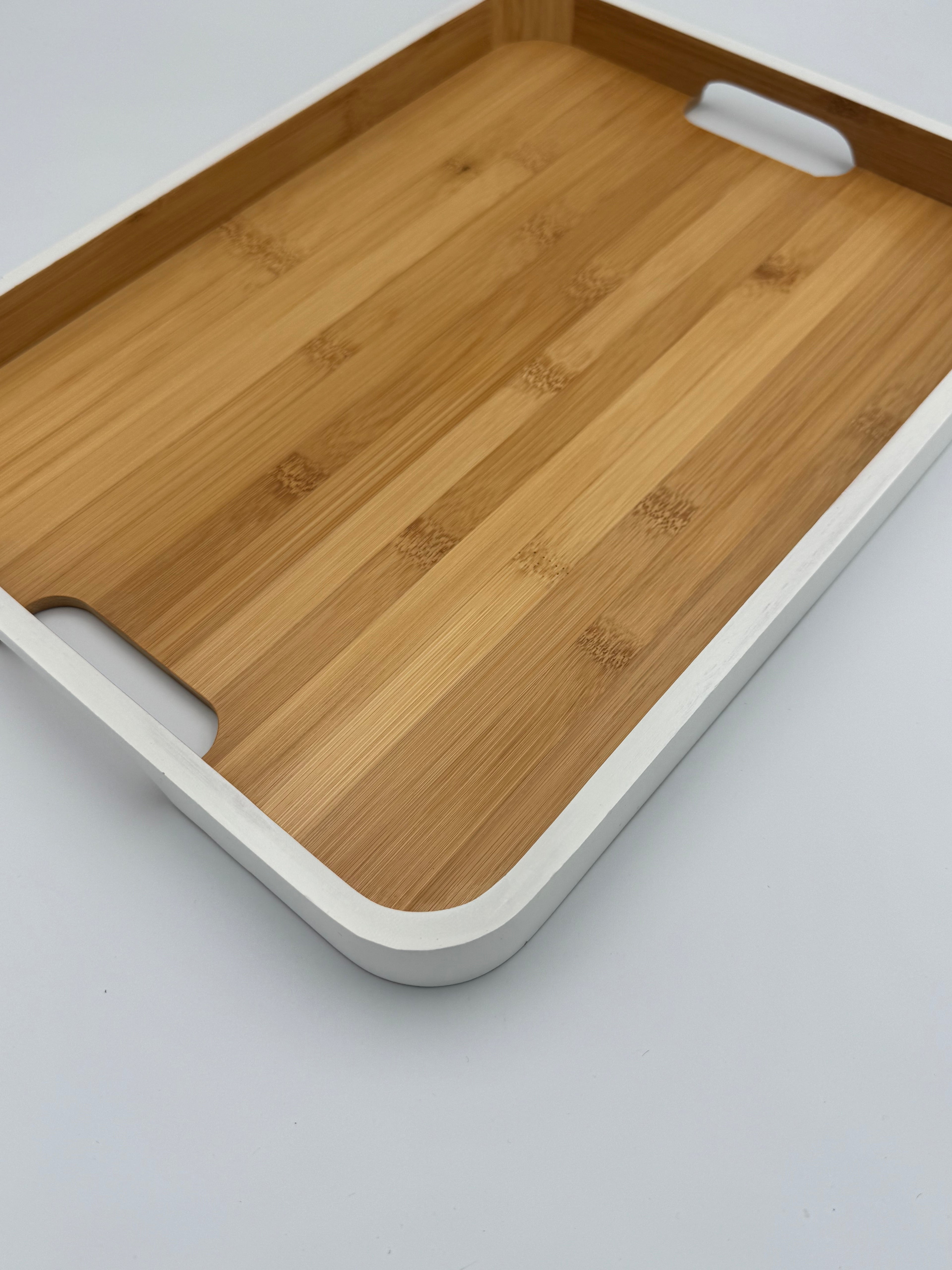 GEM+ | Bamboo Serving Tray | Large Rectangular Tray | Eco-Friendly Kitchen