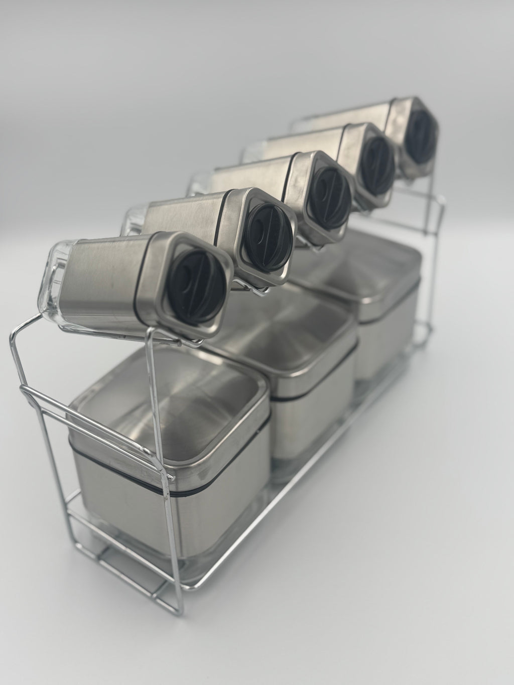 GEM+ | Silver 9pc Spice Jar & Shakers Set