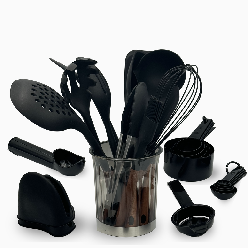 GEM+ | Premium 28-Piece Cooking & Baking Utensil Set Silicone Non-Stick BPA-FREE