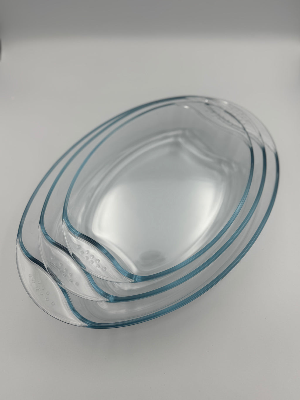 GEM+ | 3pc Oval Tempered Glass Baking Dish Set