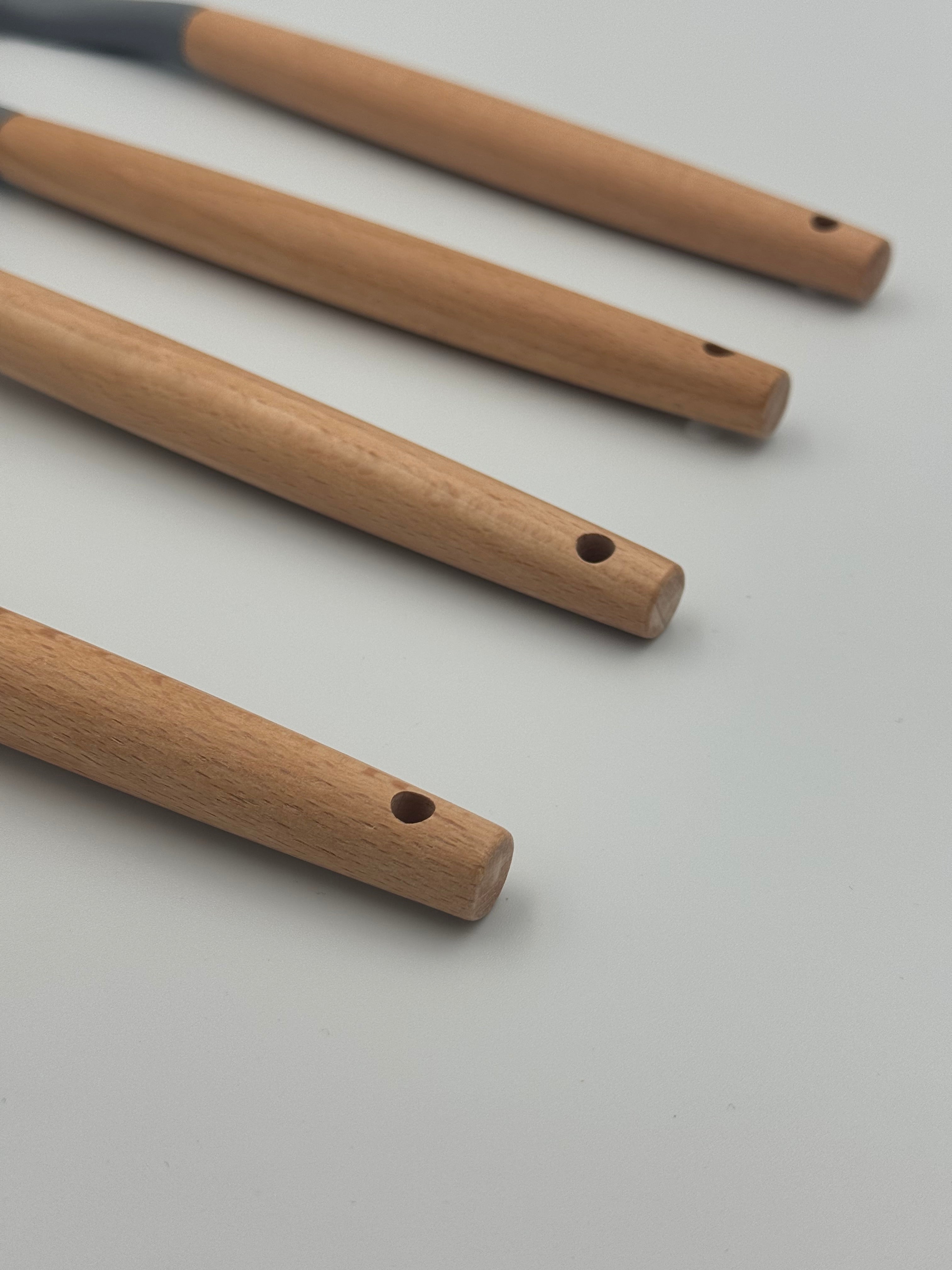 GEM+ | Premium 12-Piece Silicone Cooking & Baking Utensil Set – Non-Stick, BPA-Free, Grey