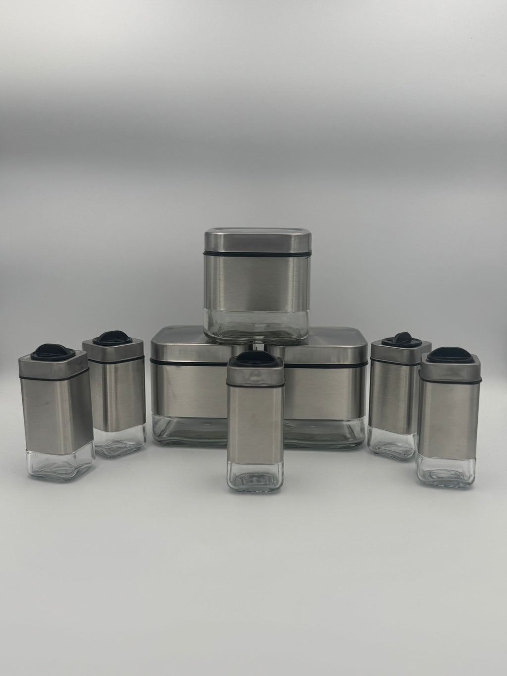 GEM+ | Silver 9pc Spice Jar & Shakers Set