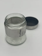 GEM+ | 5pc Glass Storage Jar Set with Silver Lids – with Silver Stand