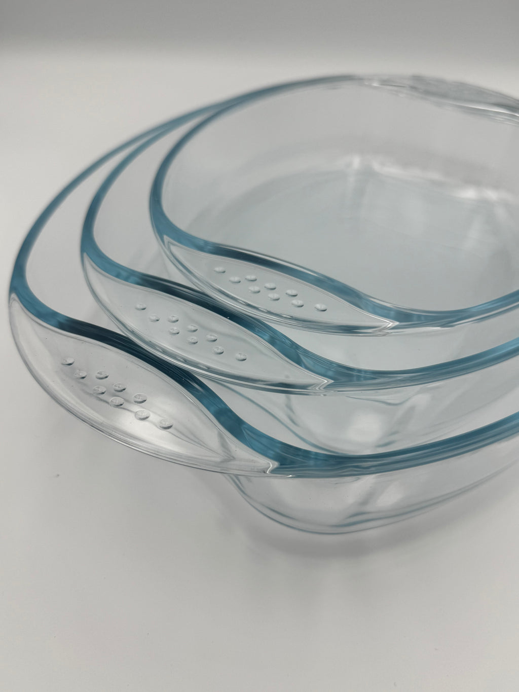 GEM+ | 3pc Oval Tempered Glass Baking Dish Set