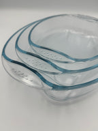 GEM+ | 3pc Oval Tempered Glass Baking Dish Set