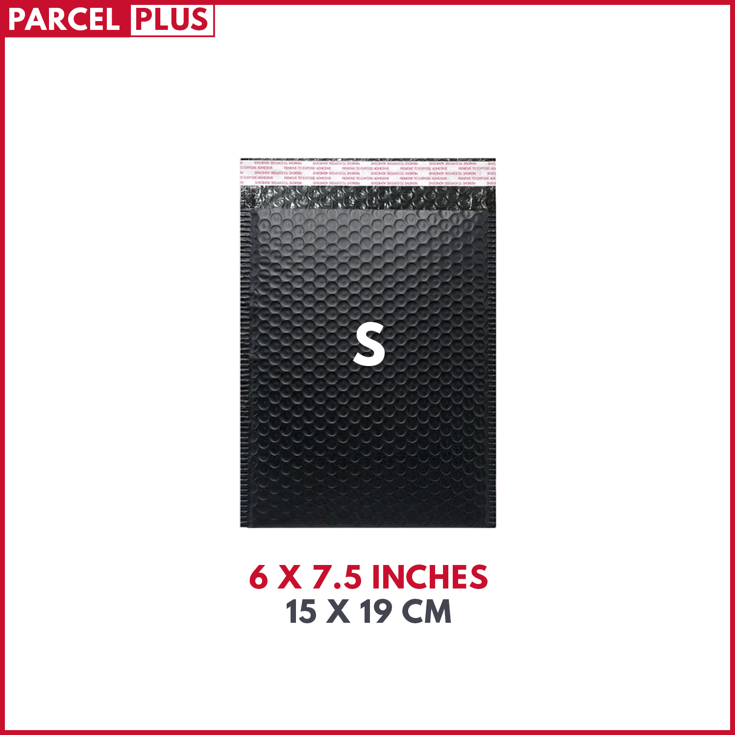 Parcel+ | Strong Small Black Bubble Padded Mailing Envelope Post Bags Postal