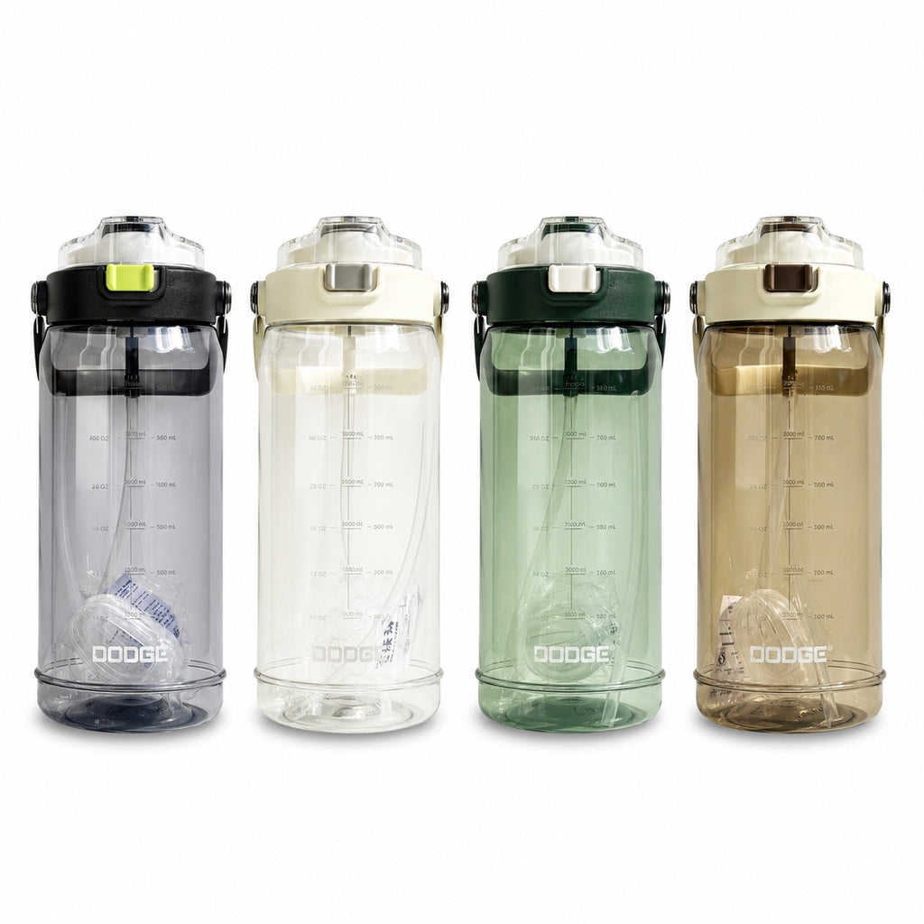 GEM+| 1.6 Liter Reusable Water Bottle with Straw BPA Leakproof Sports Gym Travel