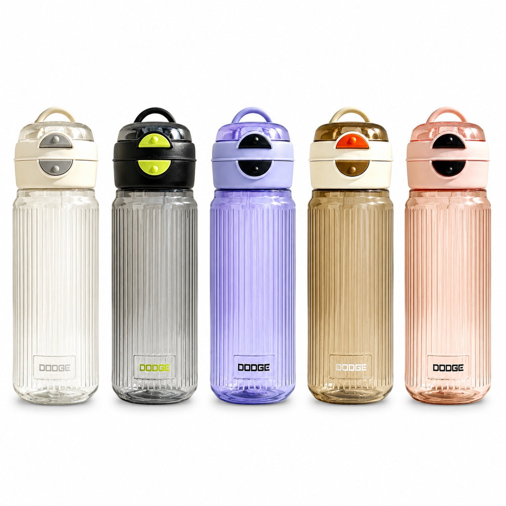 GEM+| 700 ML Reusable Water Bottle with Straw BPA Leakproof Sports Gym Travel