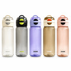 GEM+| 700 ML Reusable Water Bottle with Straw BPA Leakproof Sports Gym Travel
