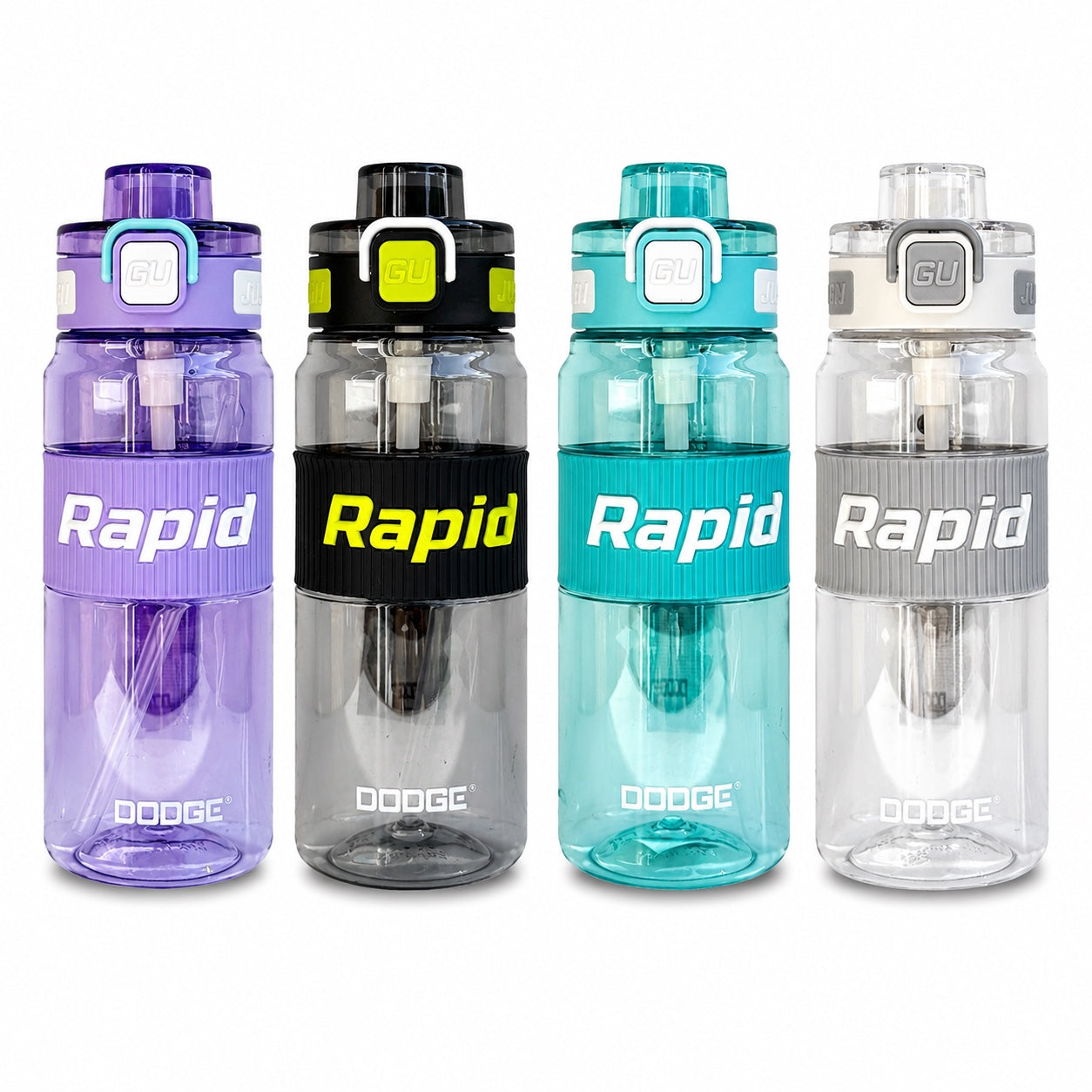 GEM+| 530 ML Reusable Water Bottle with Straw BPA Leakproof Sports Gym Travel