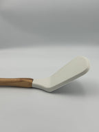 GEM+ | Premium 5 Pcs Wooden Silicone Utensil Set - Heat Resistant - Wood White