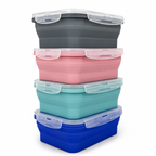 GEM+ | Collapsible Silicone Food Storage Container Set (4 Pieces)