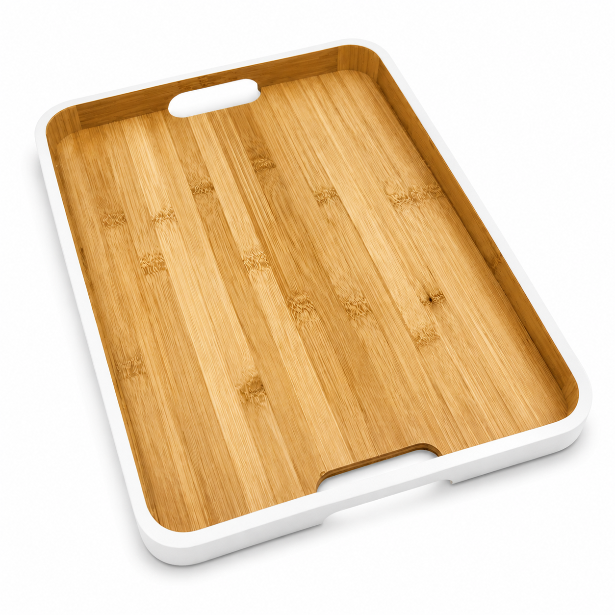 GEM+ | Bamboo Serving Tray | Large Rectangular Tray | Eco-Friendly Kitchen