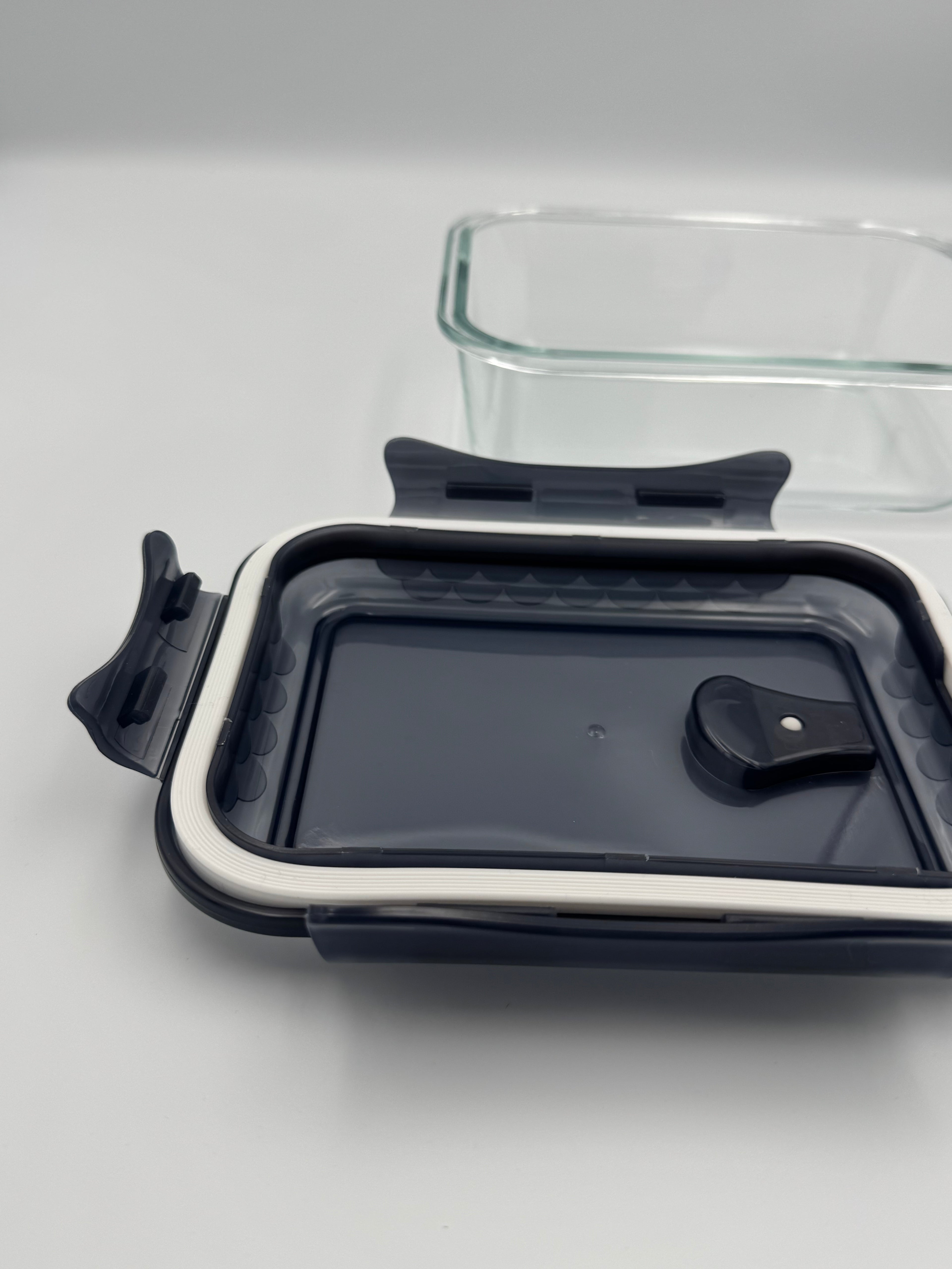 GEM+ | 3pc Borosilicate Glass Food Storage Container Set – Airtight, Leak-Proof & Durable