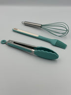 GEM+ | Premium 26-Piece Cooking & Baking Utensil Set Silicone Non-Stick BPA-FREE- Teal
