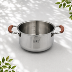3 Stainless Steel Saucepans with Lids, 3L 4L 5L